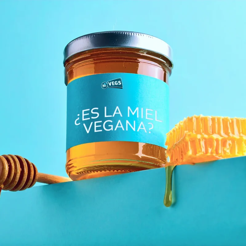 Tarro de miel ¿Los veganos comen miel?